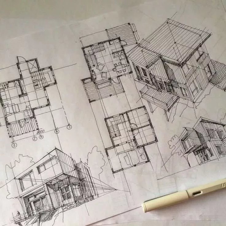 предварительный эскиз дома